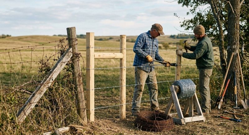 Barbed Wire Fence Installation Service